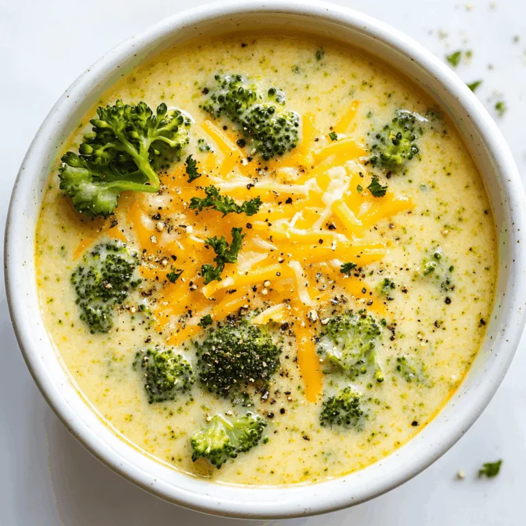 Delicious Cheesy Broccoli Cheddar Soup Recipe – Creamy &amp; Easy to Make