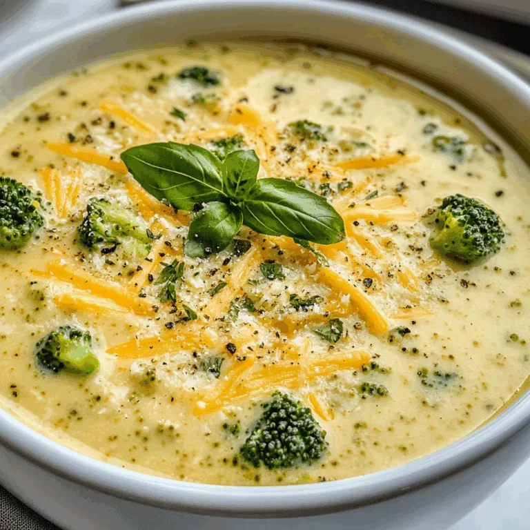 Delicious Cheesy Broccoli Cheddar Soup Recipe – Creamy & Easy to Make