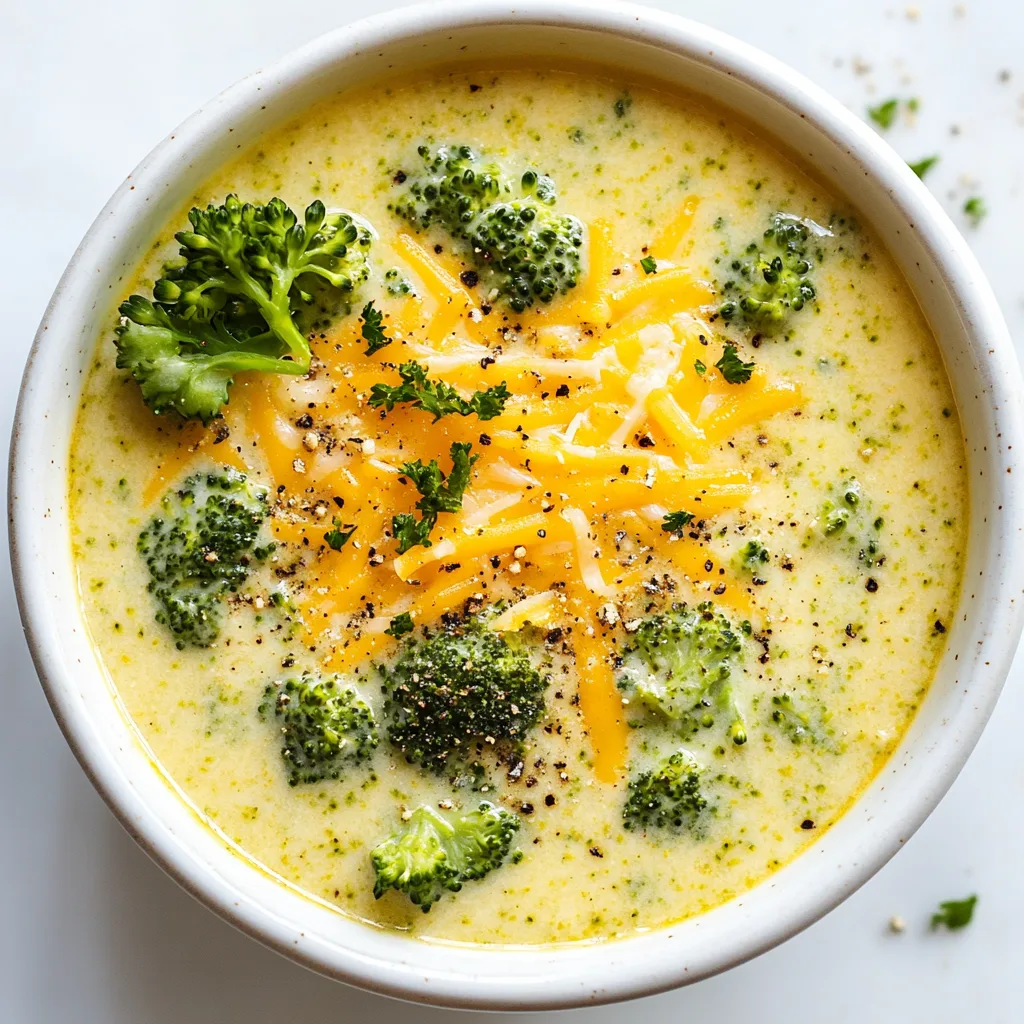 Delicious Cheesy Broccoli Cheddar Soup Recipe – Creamy &amp; Easy to Make