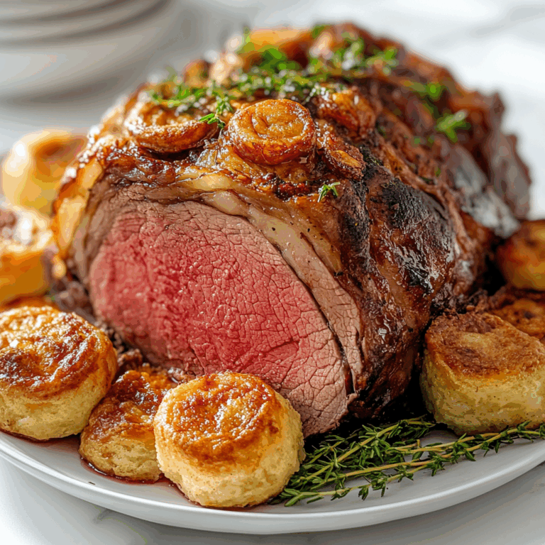 Classic Prime Rib with Yorkshire Pudding Recipe | Tender & Traditional Roast Beef Dinner