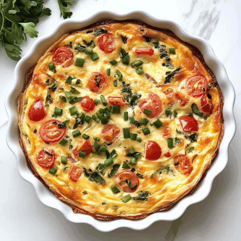 Delicious Crustless Quiche Recipe | Low-Carb & Keto-Friendly Breakfast