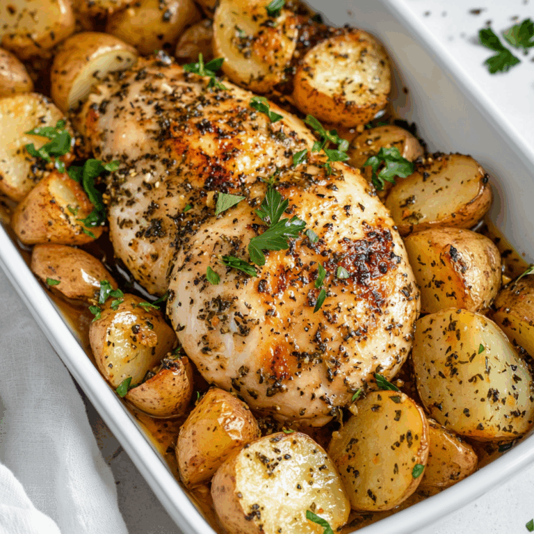 Easy Gluten-Free Baked Oregano Chicken with Roasted Potatoes Recipe