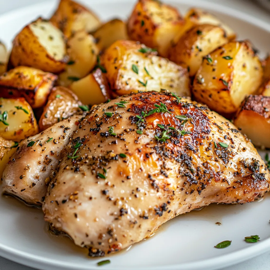 Easy Gluten-Free Baked Oregano Chicken with Roasted Potatoes Recipe