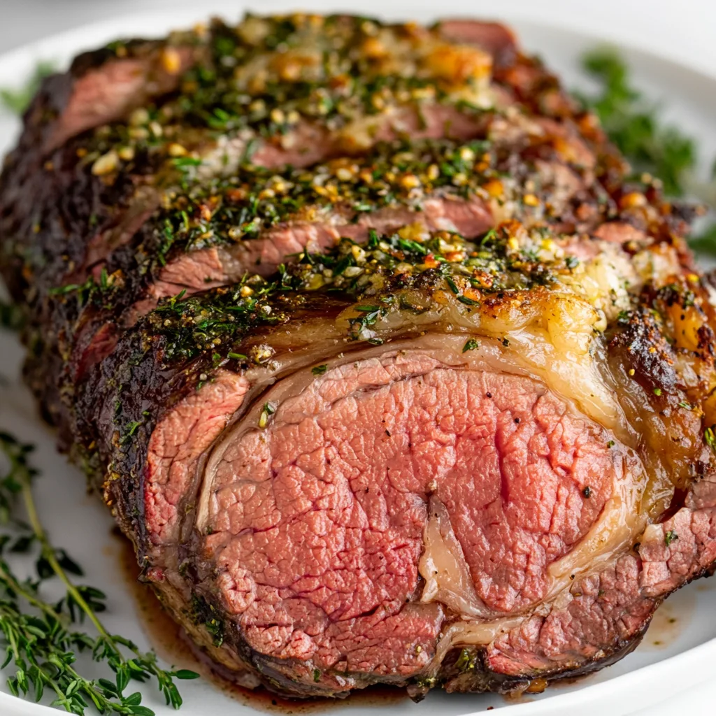 Garlic Herb Butter Prime Rib Recipe | Juicy &amp; Flavorful Prime Rib Steak