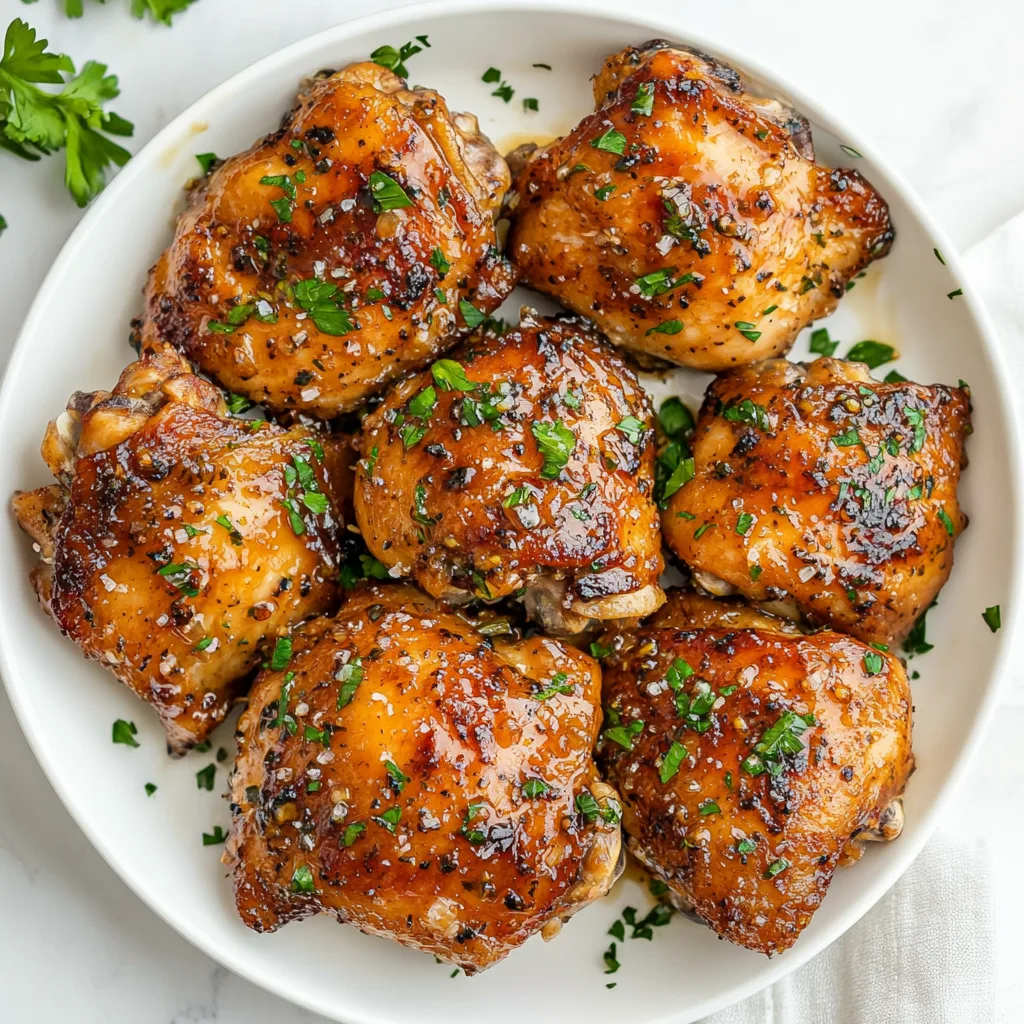 Honey Garlic Slow Cooker Chicken Thighs Recipe | Easy &amp; Delicious Crockpot Dinner