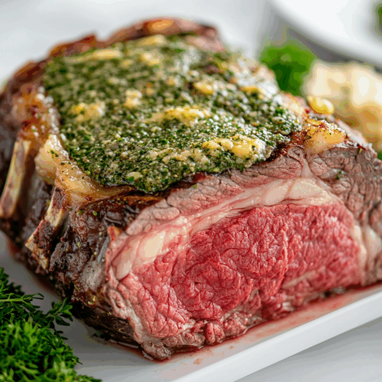 Italian Herb Butter Prime Rib Recipe | Juicy, Flavorful Roast Beef