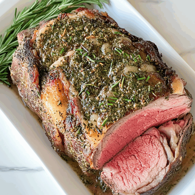 Italian Herb Butter Prime Rib Recipe | Juicy, Flavorful Roast Beef