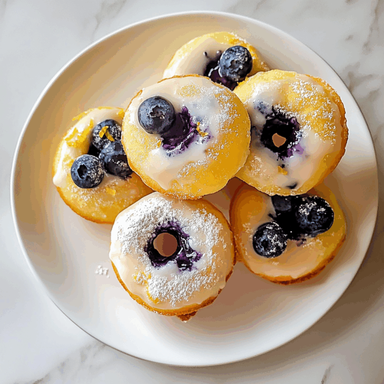 Lemon and Blueberry Crumpet Doughnuts Recipe | Easy & Delicious Breakfast Treat