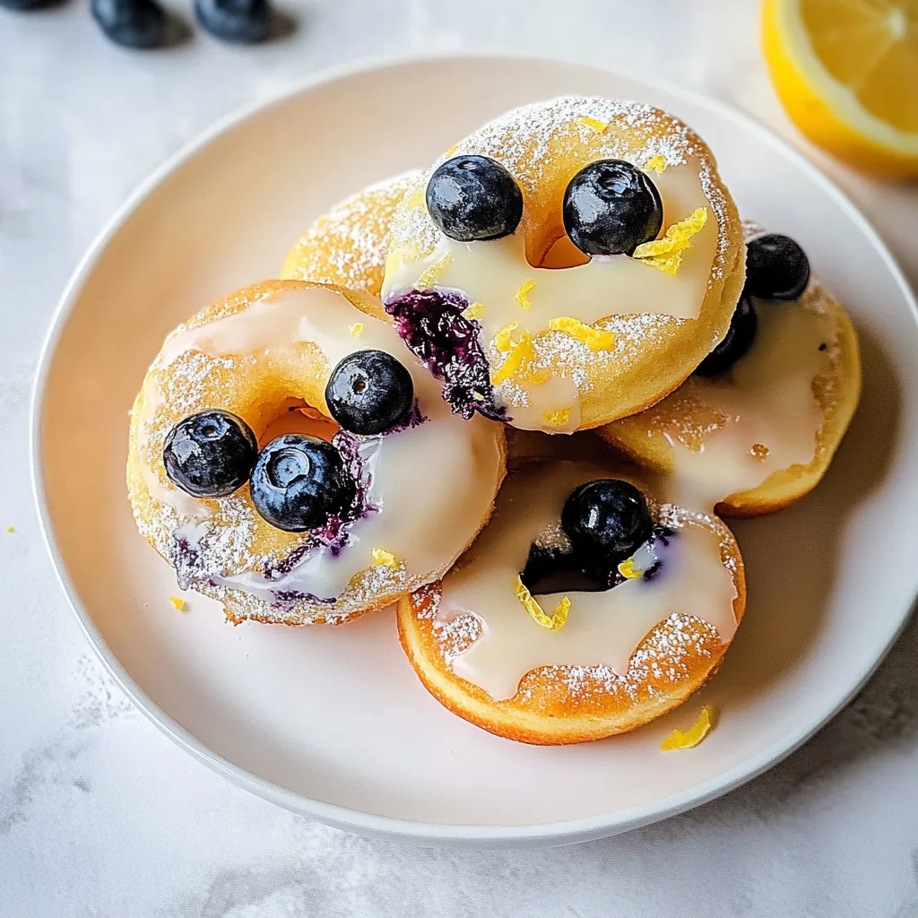 Lemon and Blueberry Crumpet Doughnuts Recipe | Easy &amp; Delicious Breakfast Treat