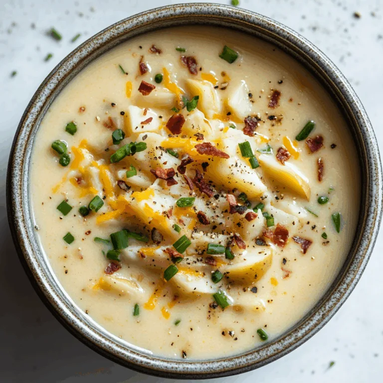 Creamy Loaded Baked Potato Soup Recipe – Easy & Delicious Comfort Food