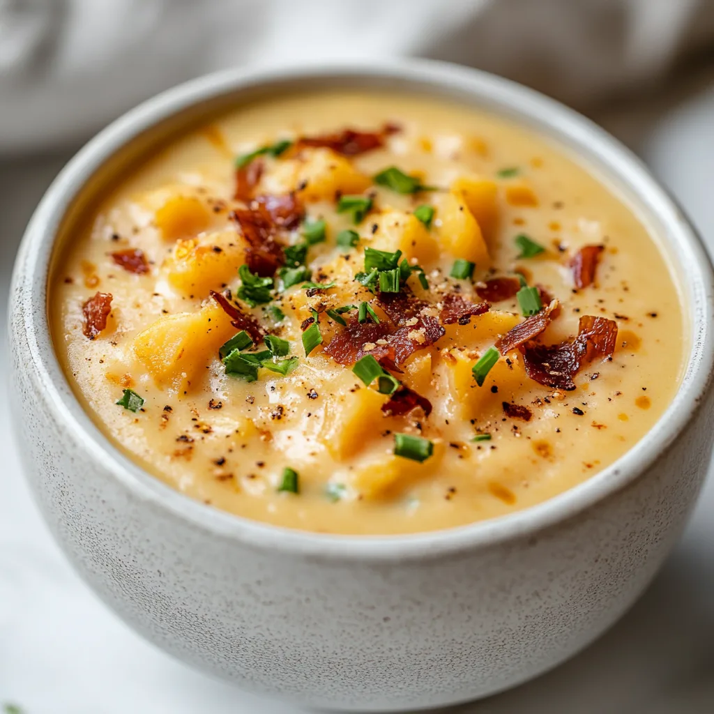 Creamy Loaded Baked Potato Soup Recipe – Easy &amp; Delicious Comfort Food