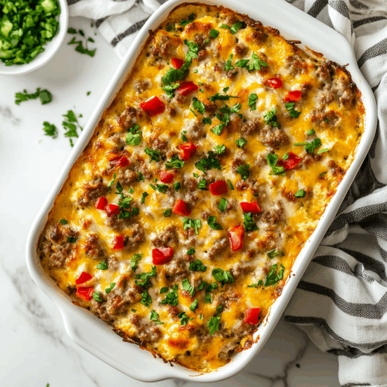 Sausage Breakfast Casserole: 7 Irresistible Reasons to Try Now!