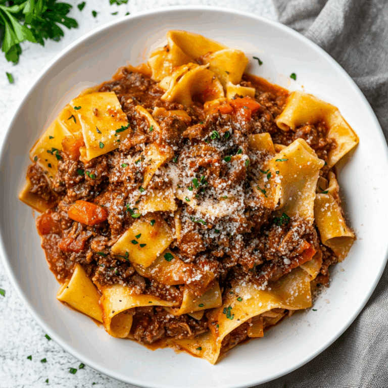 Slow Cooker Beef Ragu with Pappardelle | Easy Hearty Italian Dinner Recipe