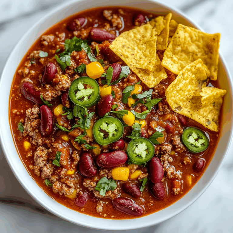 Authentic Slow Cooker Texas-Style Chili Recipe – Easy & Hearty Meal