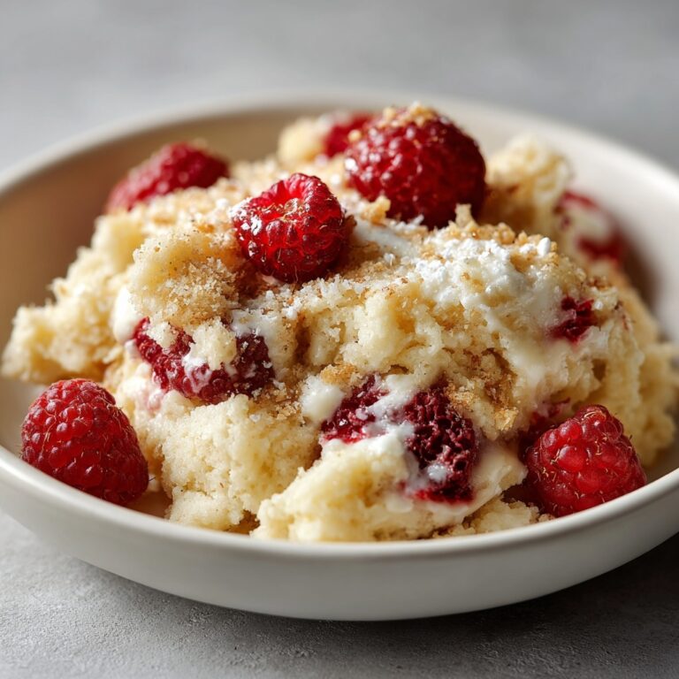 Easy Slow Cooker White Chocolate Raspberry Dump Cake Recipe | Delicious & Quick Dessert