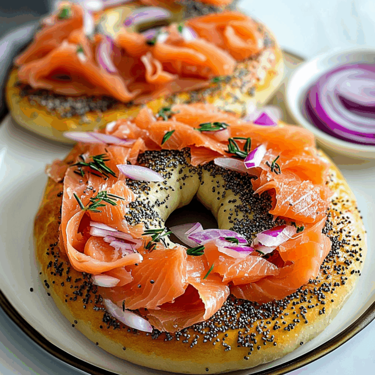 Delicious Smoked Salmon Bagels Recipe | Easy & Fresh Brunch Idea