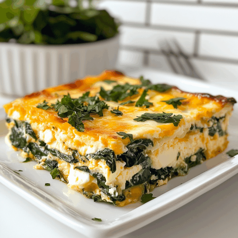 Delicious Spinach and Feta Egg Casserole Recipe | Healthy Breakfast Ideas