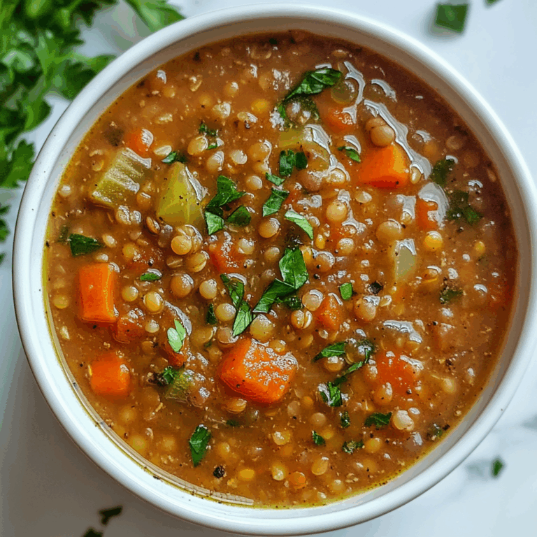 The Best Crockpot Lentil Soup Recipe | Easy, Hearty & Healthy Slow Cooker Meal