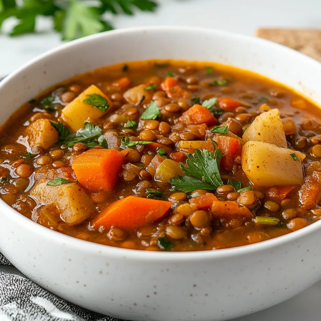 The Best Crockpot Lentil Soup Recipe | Easy, Hearty &amp; Healthy Slow Cooker Meal