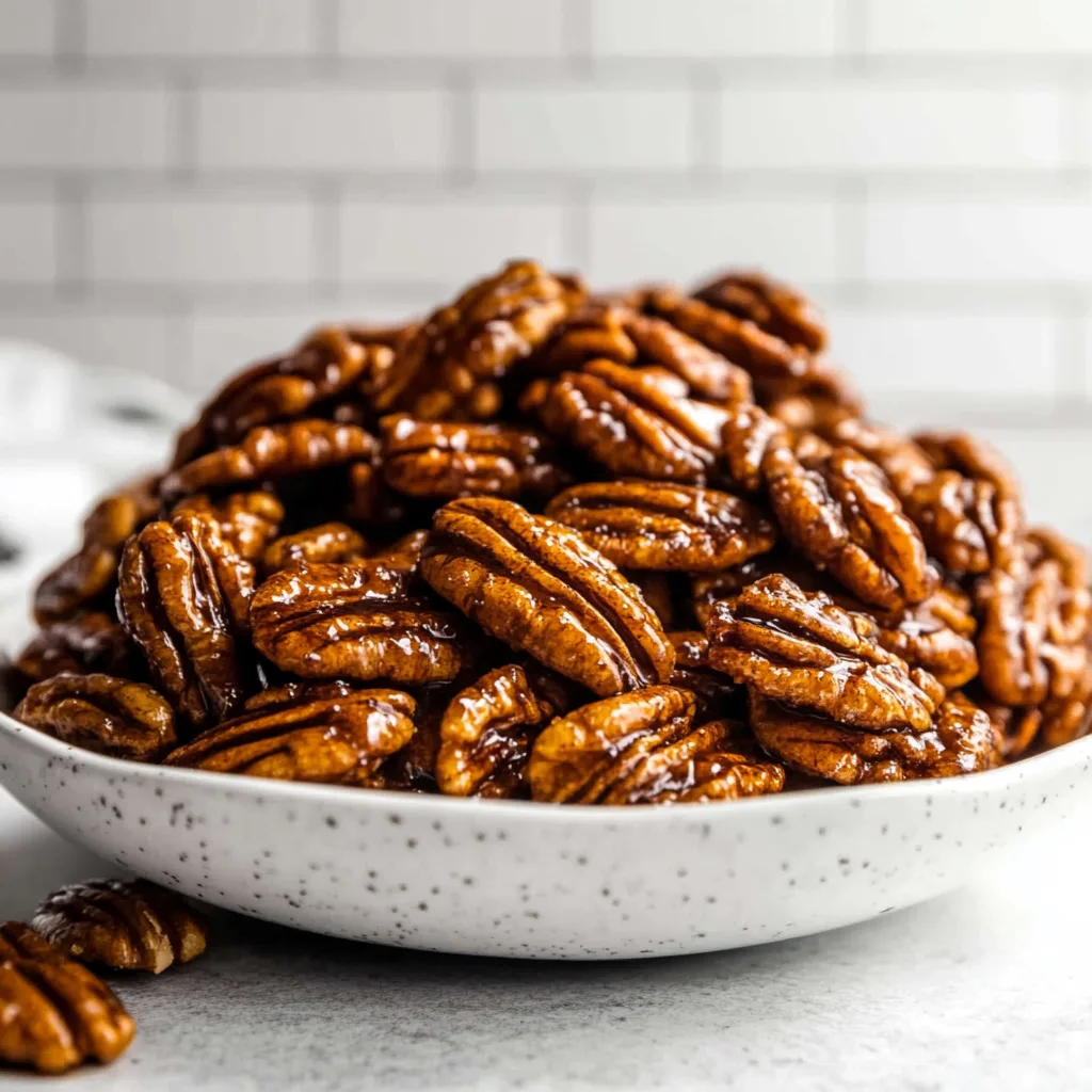 Easy Slow Cooker Candied Pecans Recipe – Sweet &amp; Crunchy Snack
