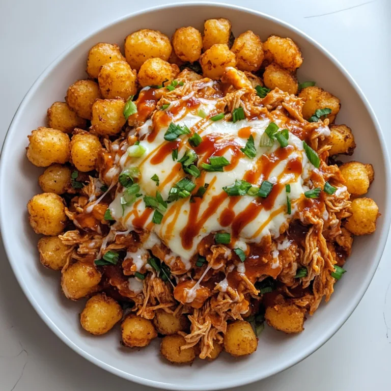 BBQ Pulled Chicken with Crispy Tater Tots &amp; Melted Cheese | Ultimate Comfort Food Recipe