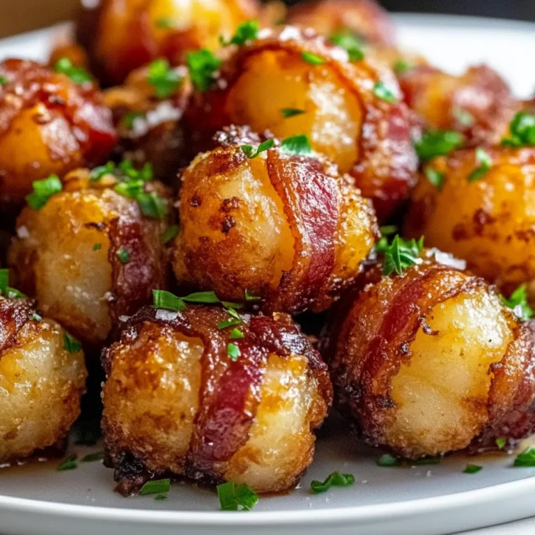 Crispy Bacon Wrapped Tater Tot Bombs Recipe | Ultimate Party Snack Ideas