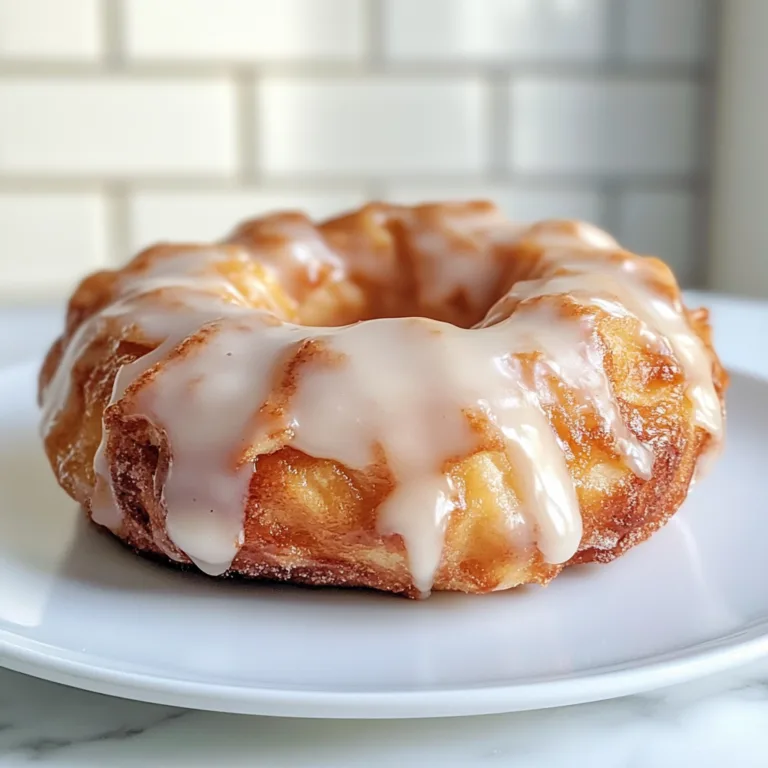 Delicious Baked Apple Fritter Donut Bread with Creamy Vanilla Icing Recipe