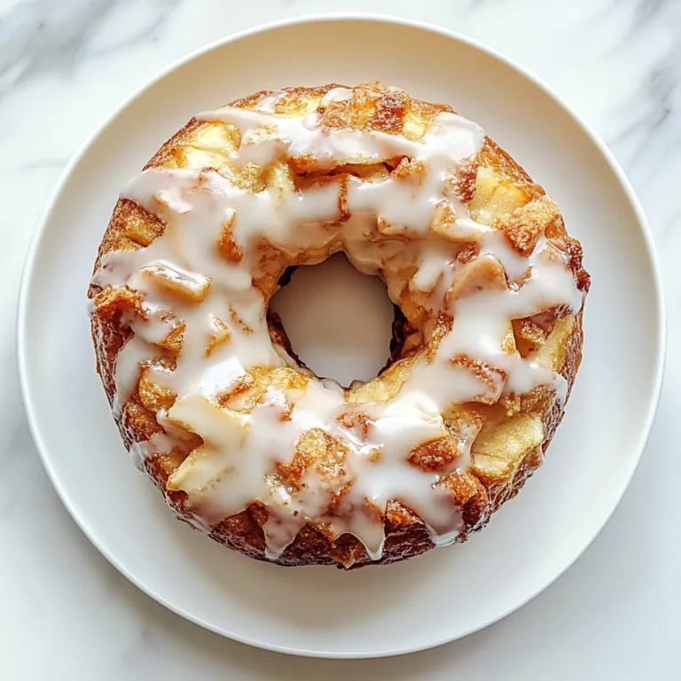 Delicious Baked Apple Fritter Donut Bread with Creamy Vanilla Icing Recipe