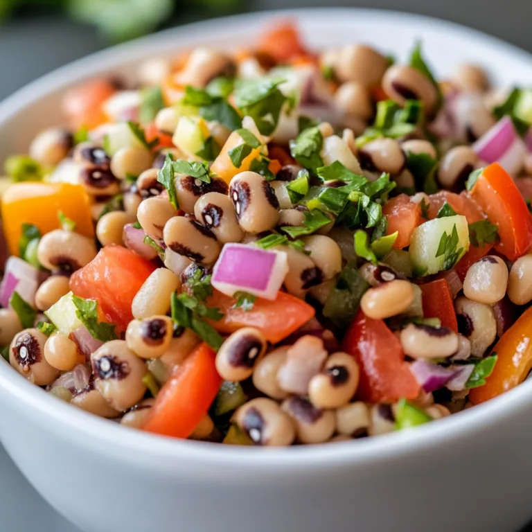 Fresh &amp; Flavorful Black Eyed Pea Salad Recipe | Easy &amp; Healthy Side Dish