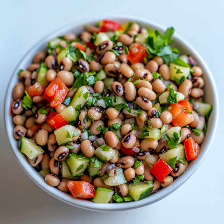 Fresh & Flavorful Black Eyed Pea Salad Recipe | Easy & Healthy Side Dish