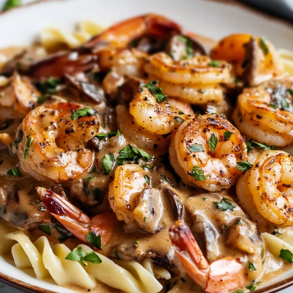 Creamy Blackened Shrimp Stroganoff Recipe | Easy &amp; Delicious Seafood Dinner