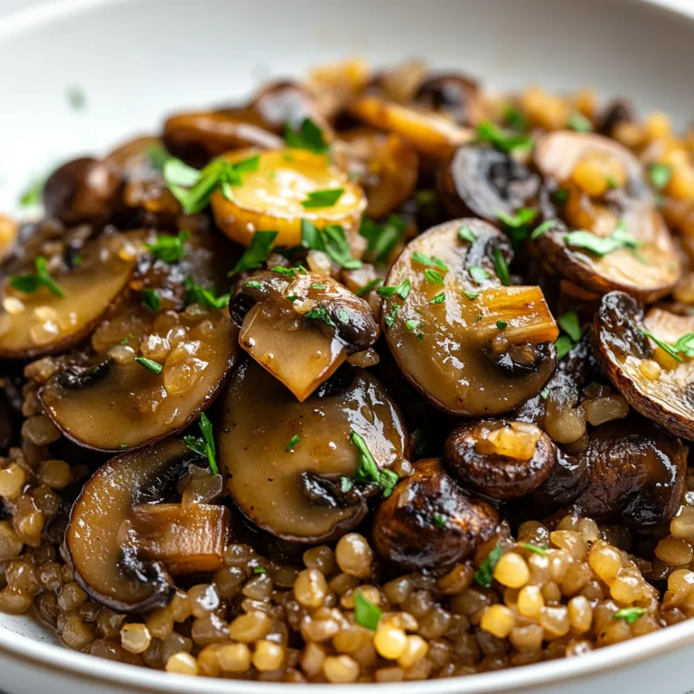 Buckwheat Kasha with Caramelized Mushrooms and Onions Recipe | Healthy &amp; Delicious