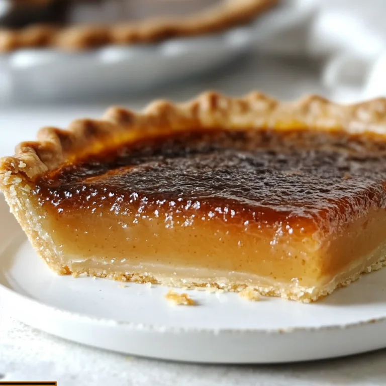 Delicious Burnt Honey Pie Recipe | Sweet &amp; Crispy Dessert Treat