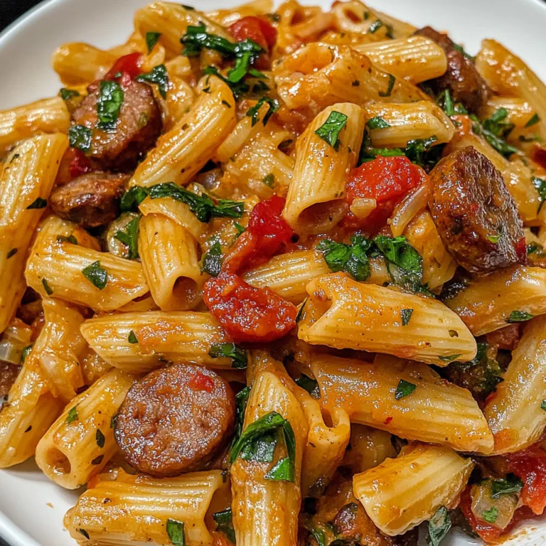 Delicious Cajun Sausage Pasta Recipe | Spicy &amp; Creamy Cajun Pasta Dinner