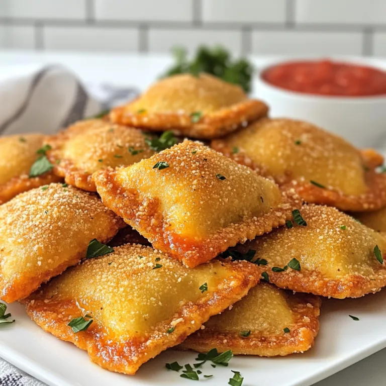 Delicious Cheese-Filled Toasted Ravioli Recipe | Crispy &amp; Cheesy Appetizer