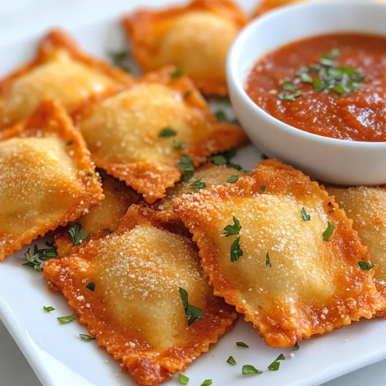 Delicious Cheese-Filled Toasted Ravioli Recipe | Crispy & Cheesy Appetizer