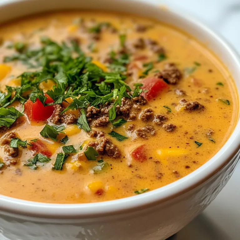 Delicious Cheeseburger Soup Recipe | Easy &amp; Creamy Comfort Food