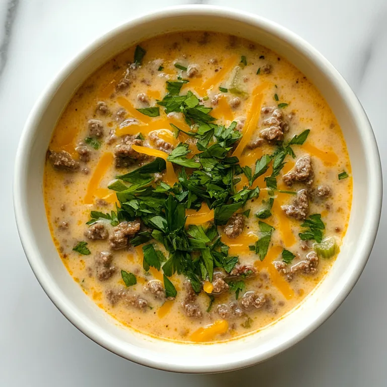 Delicious Cheeseburger Soup Recipe | Easy & Creamy Comfort Food