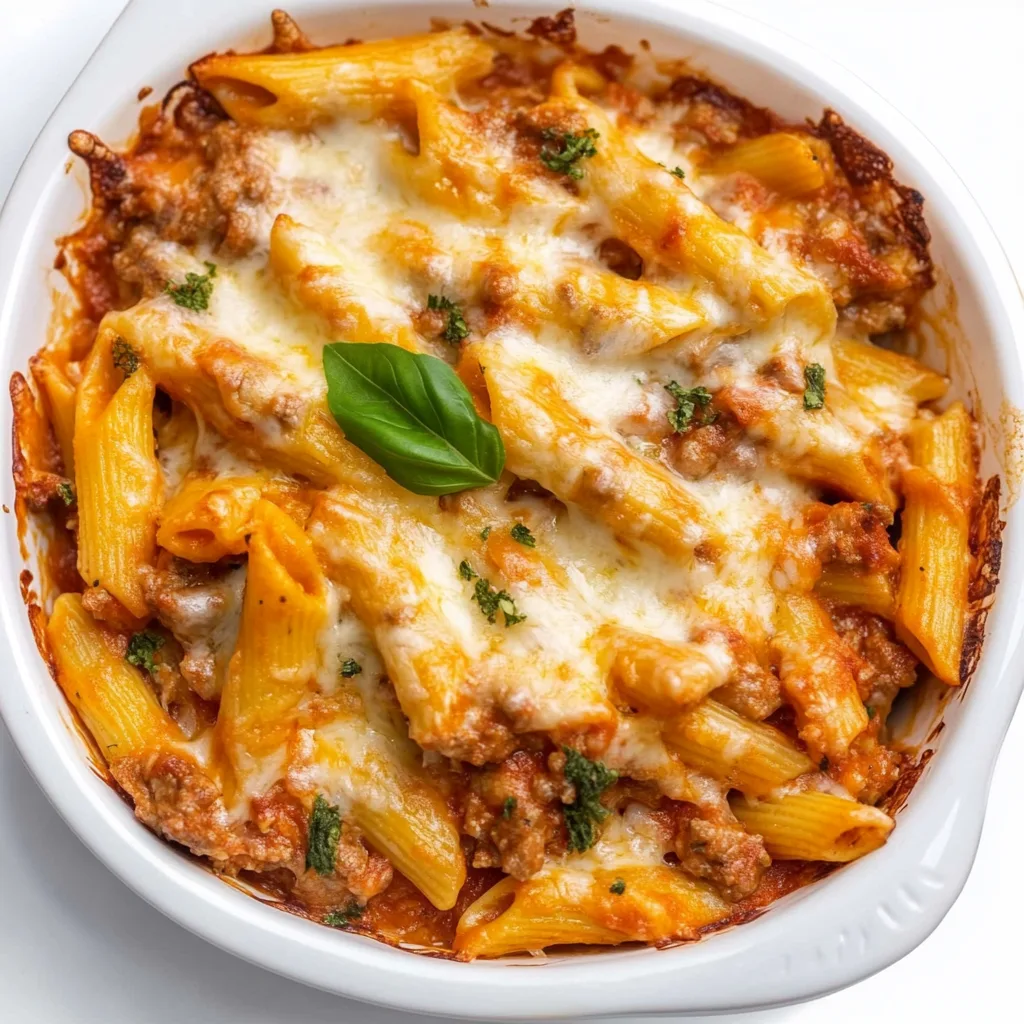 Cheesy Baked Mostaccioli Pasta Recipe | Easy &amp; Delicious Italian Dinner