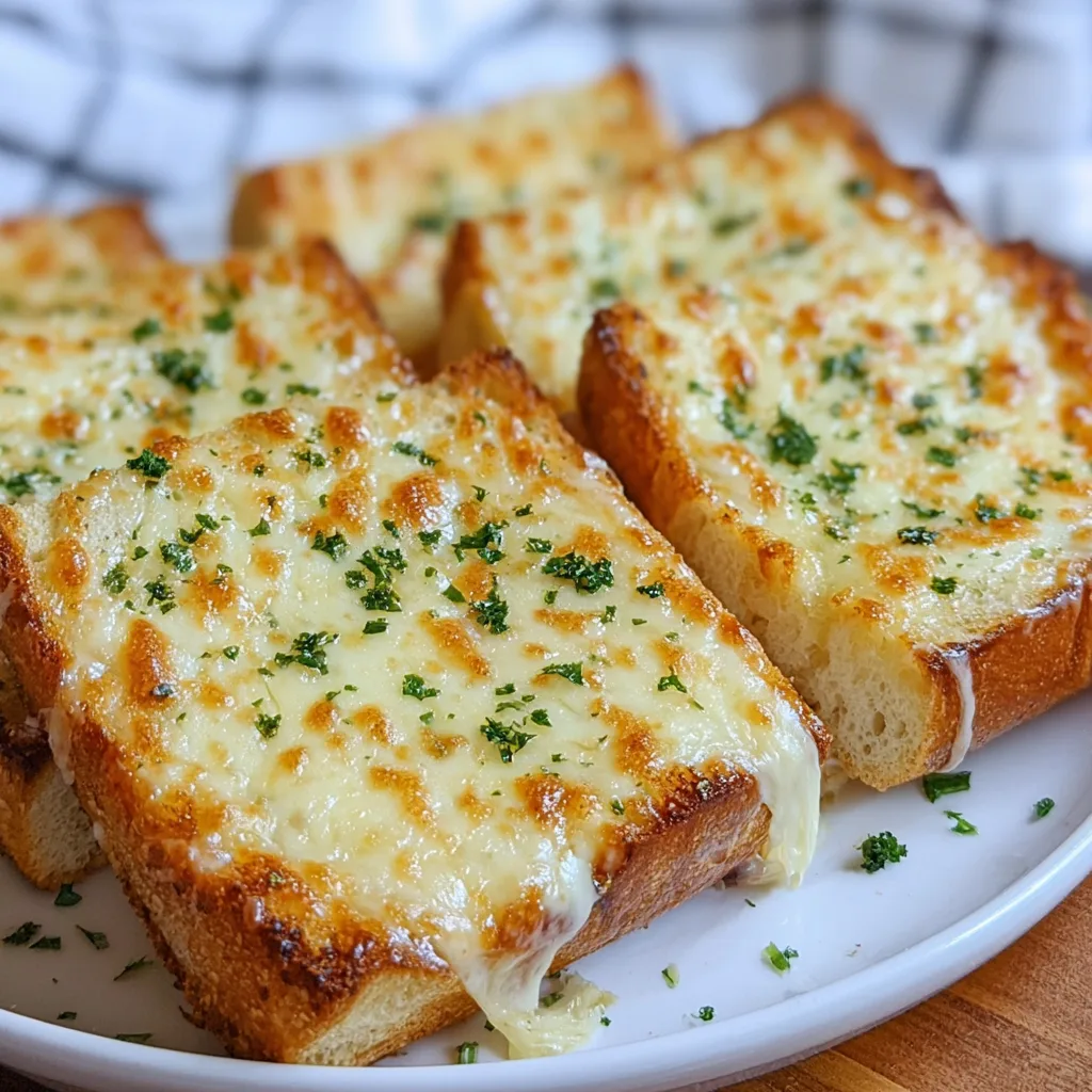 Delicious Cheesy Garlic Bread Recipe – Easy &amp; Crispy Garlic Cheese Toast