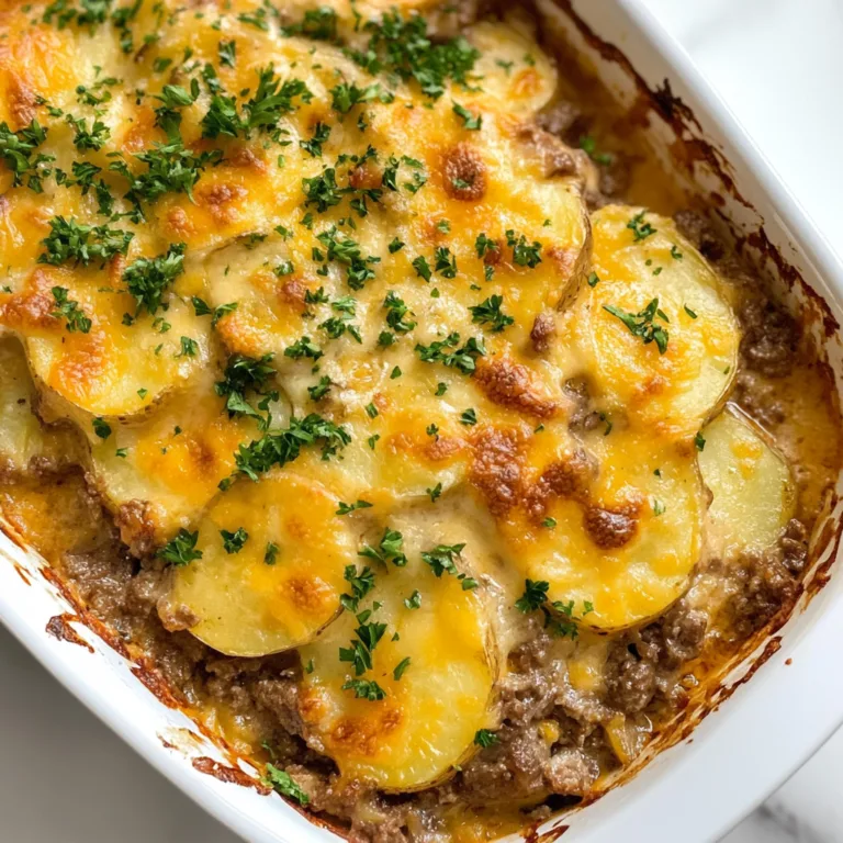 Cheesy Scalloped Potatoes and Beef Bake Recipe | Easy Comfort Food Delight
