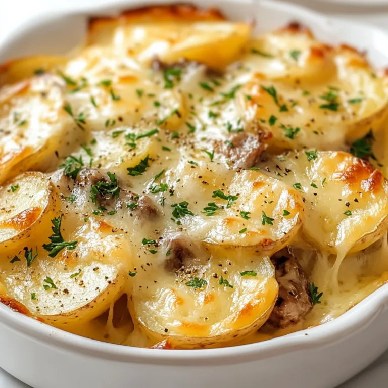 Cheesy Scalloped Potatoes and Beef Bake Recipe | Easy Comfort Food Delight