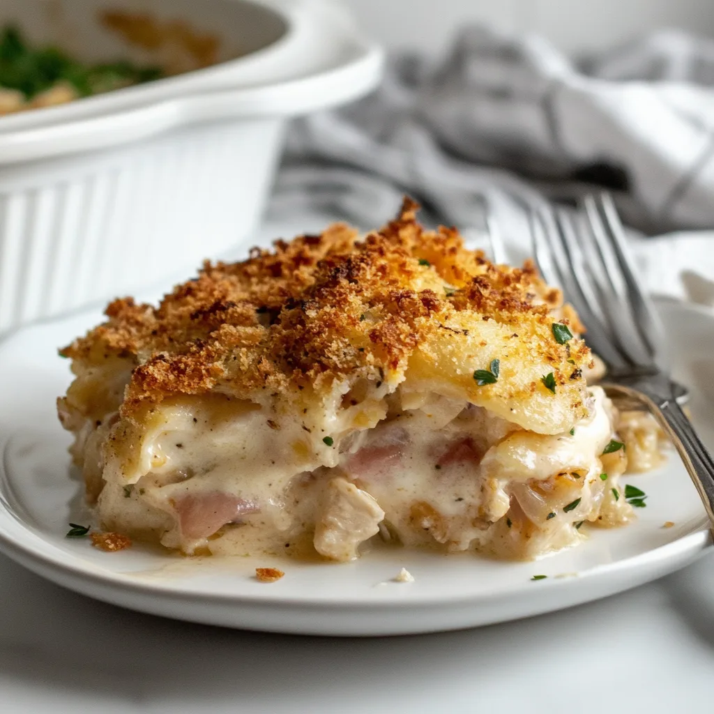 Chicken Cordon Bleu Casserole