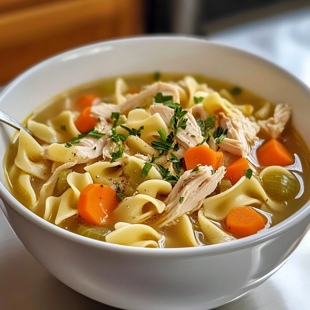 Easy Chicken Noodle Soup Recipe with Rotisserie Chicken – Quick &amp; Delicious