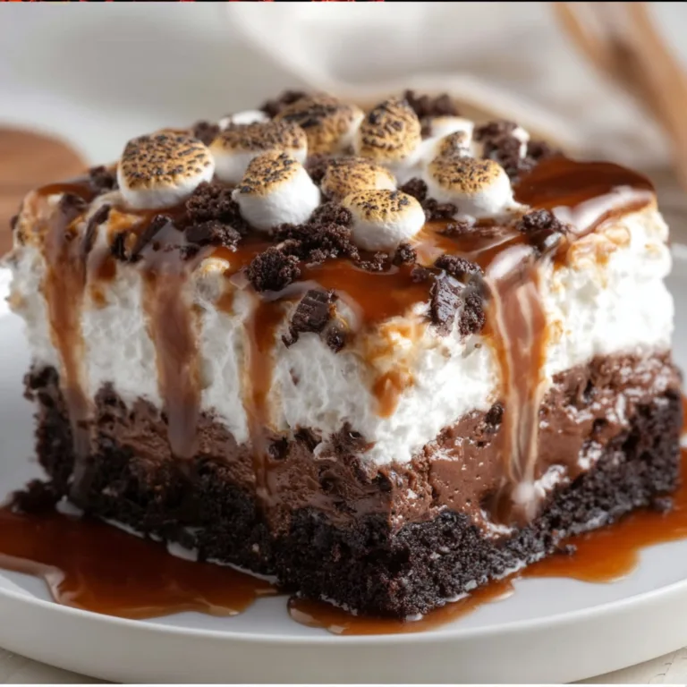 Delicious Chocolate Poke Cake with Marshmallow Topping | Easy Dessert Recipe