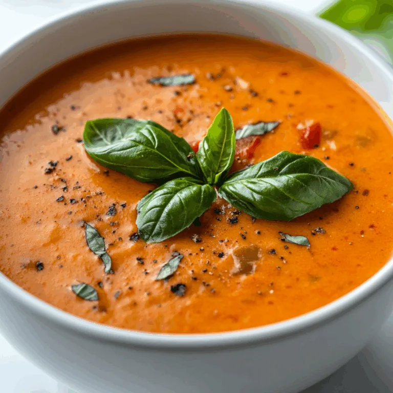 Classic Creamy Tomato Basil Soup Recipe | Easy &amp; Delicious Comfort Food