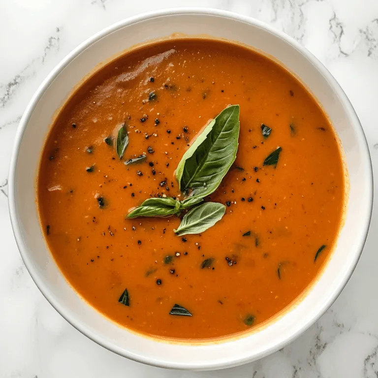 Classic Creamy Tomato Basil Soup Recipe | Easy & Delicious Comfort Food