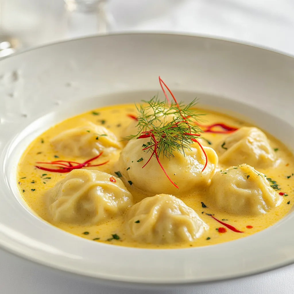 Delicious Coconut Curry Soup with Dumplings Recipe | Easy &amp; Flavorful Meal