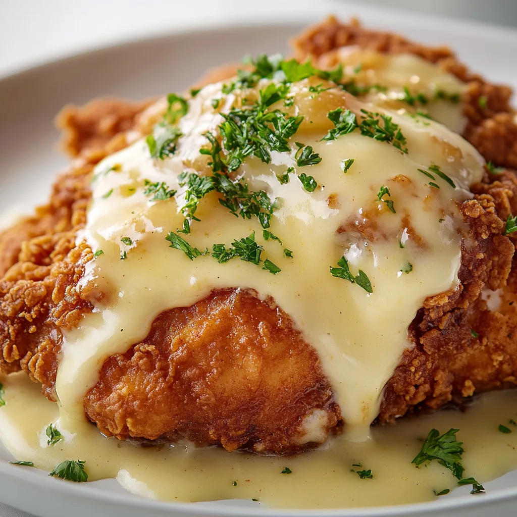 Crispy Country Fried Chicken with Creamy Gravy – Classic Southern Comfort Food