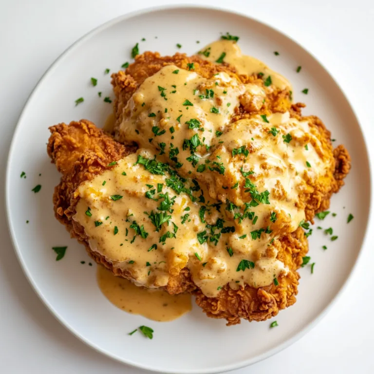 Crispy Country Fried Chicken with Creamy Gravy – Classic Southern Comfort Food